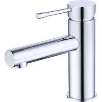 Vurtu Braughing Basin Mixer 1 4 Turn Single Lever Ceramic Disc High Low Water Pressure 300 h X 215 w Chrome 628536, Silver