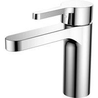 Vurtu Datchworth Basin Mixer 1 4 Turn Single Lever Ceramic Disc High Low Water Pressure 300 h X 215 w Chrome 628540, Silver