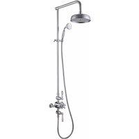 Vurtu Bensham 1895 Shower 1250 h X 200 w Chrome 641581, Silver