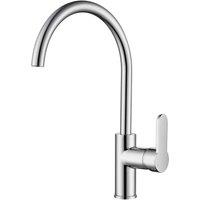 Vurtu Saturn C Shape Single Lever Tap 370 h X 306 w Chrome 692102, Silver