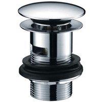 Vurtu Barkway V1 Basin Waste 32Mm Diameter Slotted Clicker Chrome 978307, Silver