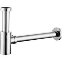 Vurtu Barkway Bottle Trap - Minimal 35Mm Diameter Chrome 978503, Silver