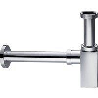 Vurtu Barkway Bottle Trap - Square 31.5 Diameter Chrome 978504, Silver