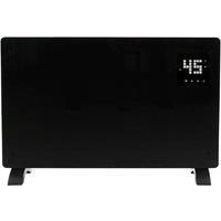 Jack Stonehouse 2000W Smart Glass Panel Heater Black LED Display, Black
