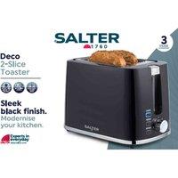 Salter Deco 2 Slice Toaster, Black