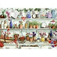 The House Of Puzzles Posies & Produce Big 500 Piece Jigsaw Puzzle, Multi