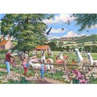 The House Of Puzzles Llama Mamas 1000 Piece Jigsaw Puzzle, Multi