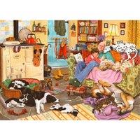 The House Of Puzzles Dog Tired 1000 Piece Jigsaw Puzzle, Multi