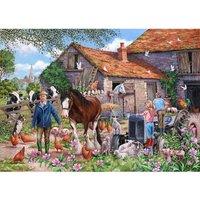 The House Of Puzzles Macdonalds Farm Big 500 Piece Jigsaw Puzzle, Multi