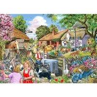 The House Of Puzzles At The Farm Gate Big 500 Piece Jigsaw Puzzle, Multi