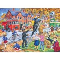 The House Of Puzzles Saving Miss Kitty Big 250 Piece Jigsaw Puzzle, Multi