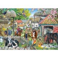 The House Of Puzzles Horseshoe Farm Big 250 Piece Jigsaw Puzzle, Multi