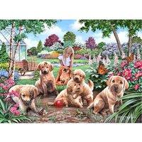 The House Of Puzzles Mucky Pups Big 500 Piece Jigsaw Puzzle, Multi