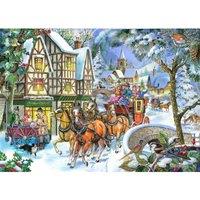 The House Of Puzzles Snow Coach Big 500 Piece Jigsaw Puzzle, Multi