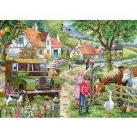 The House Of Puzzles Orchard Farm 1000 Piece Jigsaw Puzzle, Multi