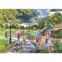 The House Of Puzzles Puddles 500 Piece Jigsaw Puzzle, Multi