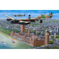 The House Of Puzzles Fly Past 500 Piece Jigsaw Puzzle, Multi