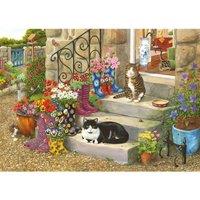 The House Of Puzzles Puss 'n' Boots Big 500 Piece Jigsaw Puzzle, Multi