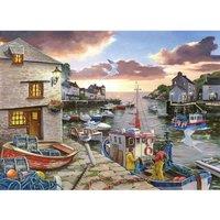 The House Of Puzzles Harbour Lights Big 250 Piece Jigsaw Puzzle, Multi