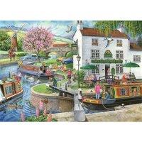 The House Of Puzzles No.6 - By The Canal 1000 Piece Jigsaw Puzzle, Multi