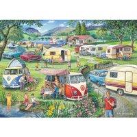 The House Of Puzzles Happy Holidays 1000 Piece Jigsaw Puzzle, Multi