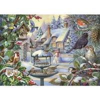 The House Of Puzzles Winter Birds Big 500 Piece Jigsaw Puzzle, Multi