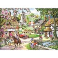 The House Of Puzzles Feeding The Ducks 1000 Piece Jigsaw Puzzle, Multi