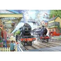 The House Of Puzzles Train Now Standing 1000 Piece Jigsaw Puzzle, Multi
