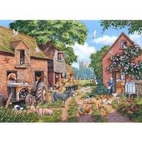 The House Of Puzzles No.24 - Farm Focus 1000 Piece Jigsaw Puzzle, Multi