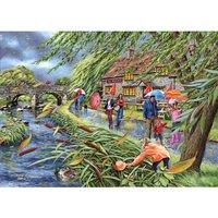 The House Of Puzzles Wind At The Willows 1000 Piece Jigsaw Puzzle, Multi
