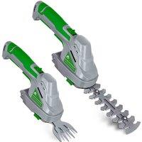 Gracious Gardens Handheld Cordless Hedge Trimmer 3.6V 2 In 1, Grey