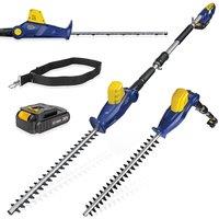 Skotek Cordless Long Reach 2.4m Hedge Trimmer 20V Telescopic Pole Cutter