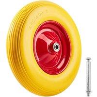 TecTake Solid Rubber Trolley Wheel