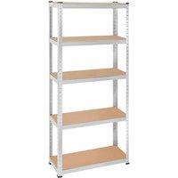 Tectake Garage Shelving Albert - Heavy Duty, Made Of Sheet Steel, Brown