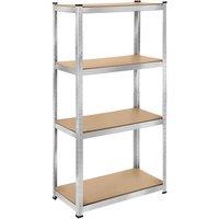 Tectake Garage Shelving Unit 4 Tier Josef, Brown