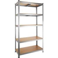 Tectake Garage Shelving Ludvig - Heavy Duty, Made Of Sheet Steel, Brown
