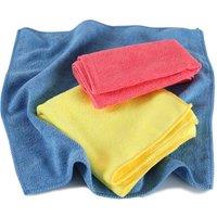 Tectake 1,000 Washable Microfibre Cloths (35cmx35cm), Pink