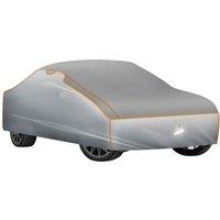Tectake Car Cover - Waterproof And Breathable, w/ A 4mm Foam Layer, Grey