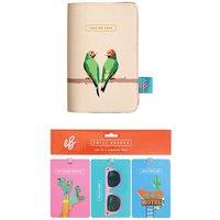 Portico Designs Ltd Portico Designs Emily Brooks Passport Case & Set Of 3 Luggage Tags, Multi