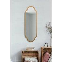 Mirroroutlet Duplici - New Gold Metal Framed Double Arched Oval Wall Mirror 40inch X 14inch 102Cm X 35.5Cm , Gold