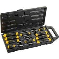 Stanley Cushion Grip Screwdriver Set Fld Pz 10Pce, Multi