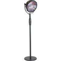 Kettler Kalos Industrial Style Electric Patio Heater Free Standing, Grey