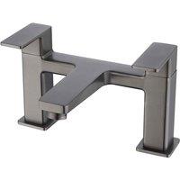 Vurtu Barkway Bath Filler 1 4 Turn Dual Lever Ceramic Disc High Low Water Pressure h X w Gunmetal 628533