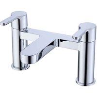 Vurtu Datchworth Bath Filler 1 4 Turn Dual Lever Ceramic Disc High Low Water Pressure 240 h X 220 w Chrome 628542, Silver