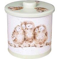 Wrendale Desings Wrendale Designs 'the Country Set' Owl Biscuit Barrel 16 X 16Cm, Multi