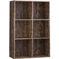 Vida Designs Durham 2X3 Cube Storage Unit Dark Wood, Brown