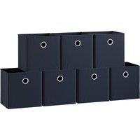 Vida Designs Durham Cube Storage Basket Black Set Of 7, Black