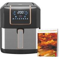 HOMCOM Air Fryer 1700W 6.5L with Digital Display Timer for Low Fat Cooking, Black