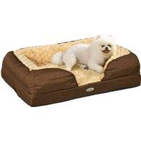 PawHut Dog Bed Calming Pet Bed Dog Mattress for Small Dogs - Brown, Brown