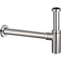 Harrogate Round Modern Basin Bottle Trap, Silver